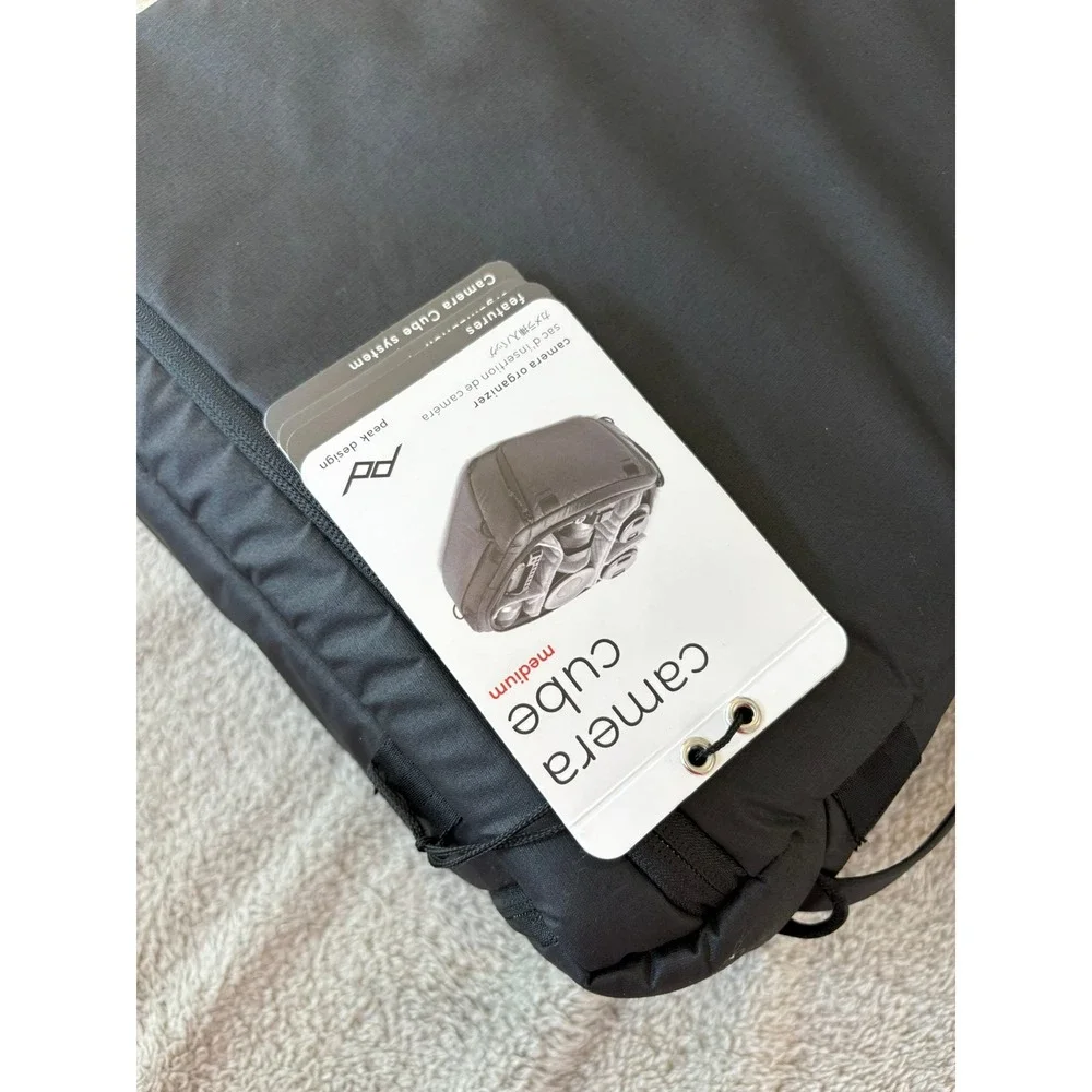 Peak Design Camera Cube Medium 12L Black BCC-M-BK-1 Modular Travel Organizer NWT